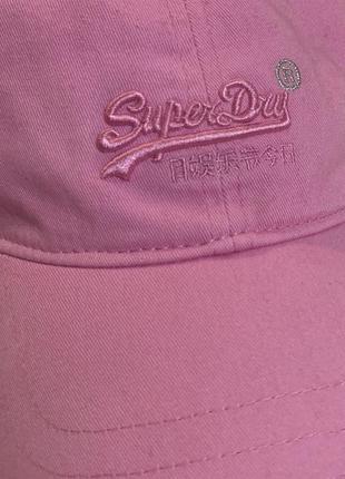 Рожева бейсболка кепка superdry7 фото