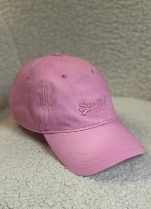 Рожева бейсболка кепка superdry8 фото