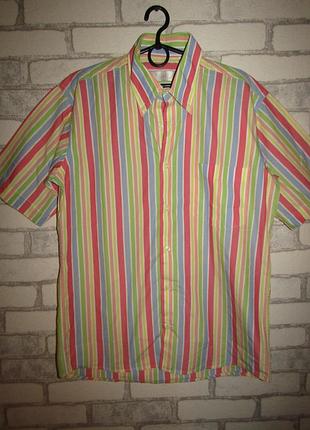 Мужская рубашка в полоску м