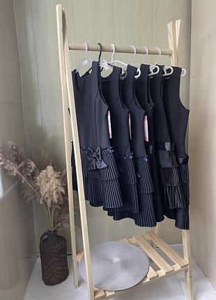 Сарафан черный с поясом