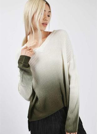 Классная кофта свитер джемпер с градиентом topshop1 фото