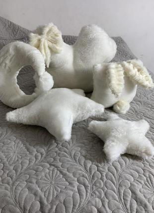 Набір декоративних подушечок в дитячу кімнату зірка місяць хмаринка