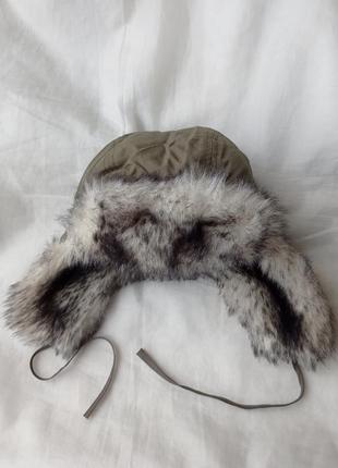Шапка з вушками зимова р. 54 хакі