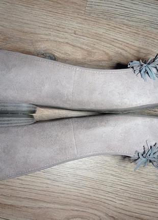 Туфлі-балетки німецького бренда ara. верх-натуральна замша. устілка -26 см  натуральна шкіра.3 фото