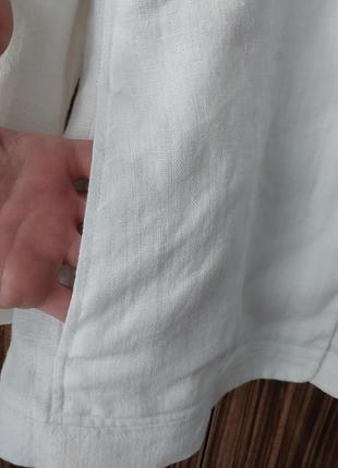 Білий піджак жакет із грубого льна люксовий преміальний бренд orwell9 фото
