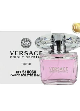 Духи тестер женские versace bright crystal 90 ml версаче кристалл tester парфюмерия