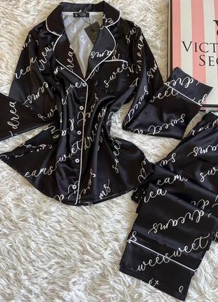 Трендовая шелковая пижама под victoria's secret