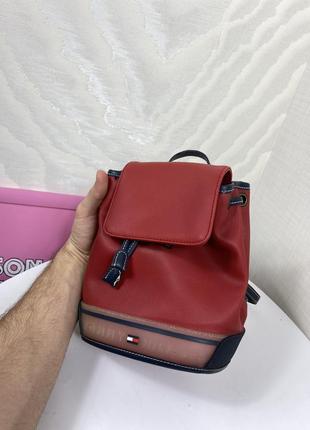 Tommy hilfiger вінтаж рюкзак сумка маленький з затяжкою міні1 фото