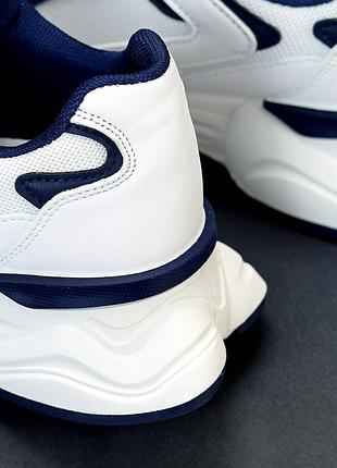 Кеди кросівки на високій підошві платформі танкетці масивній тракторній білі7 фото