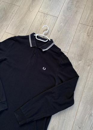 Регбойка fred perry полозья длинным рукавом l/xl4 фото