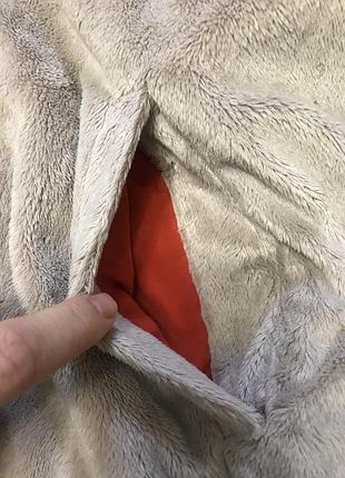 Куртка двухсторонняя 2 в1 tommy Puffer hilfiger женская оранжевая бежевая на две стороны2 фото