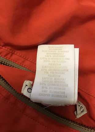 Куртка двухсторонняя 2 в1 tommy Puffer hilfiger женская оранжевая бежевая на две стороны8 фото