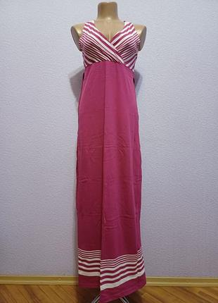 Длинное трикотажное платье, сарафан