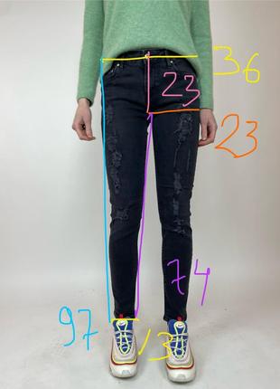 Женские джинсы зауженные tommy hilfiger выстиранный черный размер 299 фото