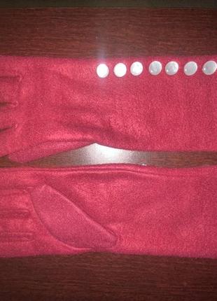 Довгі флісові рукавичкі, перчатки.1 фото