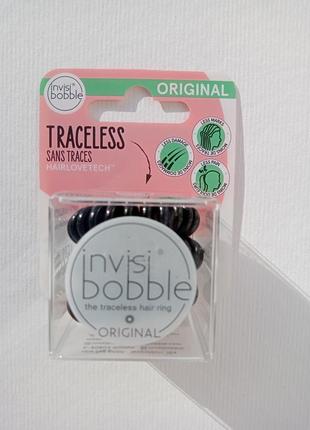 Invisibobble, original резинка для волос true black черная 3 шт набор