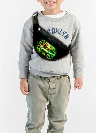 Сумка-бананка детская йода стар варс "star wars" ,32х15см,сумка для мальчика  через плечо
