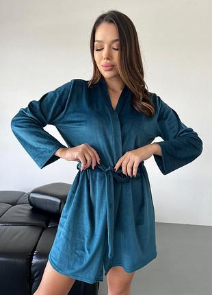 Халат велюр плюш