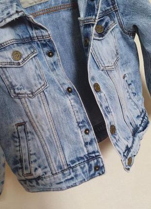 Класна джинсова куртка zara на 2-3 рочки5 фото