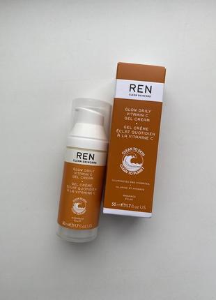 Увлажняющий крем с витамином c ren clean skincare glow day vitamin c gel cream