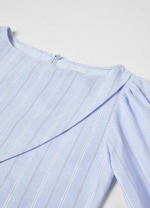 Асиметрична котонова блуза, рубашка 13-14, хxs, xs zara7 фото