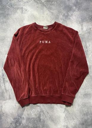 Велюровый свитшот puma