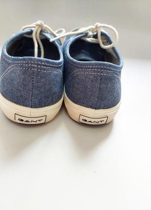 Женские джинсовые кеды на шнуровках от бренда gant3 фото