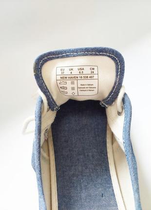 Женские джинсовые кеды на шнуровках от бренда gant6 фото