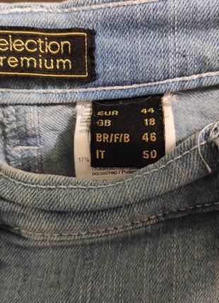 Летние джинсы удлиненные шорты капри р.52-545 фото