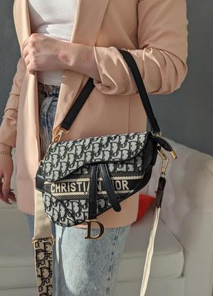 Женская сумка клатч кросс-боди через плечо седло