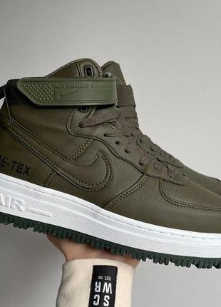 Кроссовки nike air force 1 gore-tex haki\white