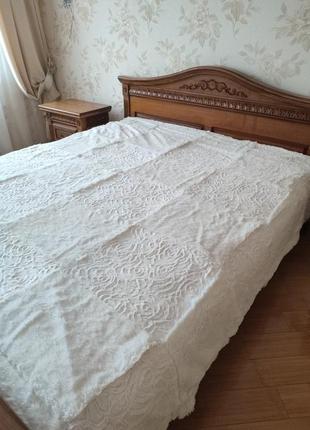 Плед покривало  біле ,молочне 220*240,в наявності кольори