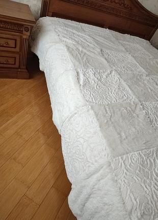 Плед покривало  біле ,молочне 220*240,в наявності кольори4 фото