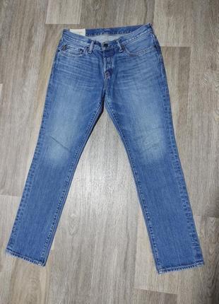 Мужские джинсы / abercrombie & fitch / штаны / брюки / синие джинсы / мужская одежда / чоловічий одяг /3 фото
