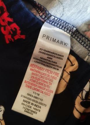 Пижамные штаны primark, 2-3г / 98см4 фото
