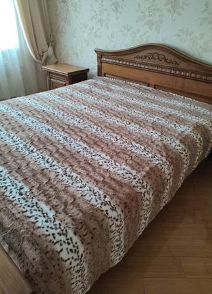 Плед покривало в леопардовий прінт 220*240,в наявності кольори