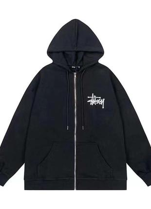 Топовые зип-худи stussy. классические шапки стухи.