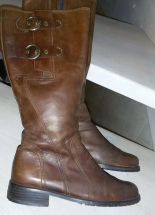 Сучасні шкіряні чоботи gabor розмір 37 (24 см)7 фото