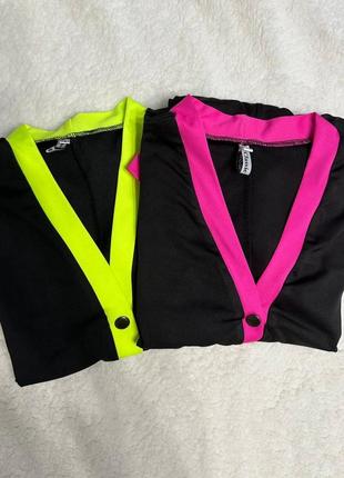 Боді жіноче базове стрейчеве чорне салатове рожеве малинове неонове неон яскраве повсякденне спортивне на весну весняне кофта