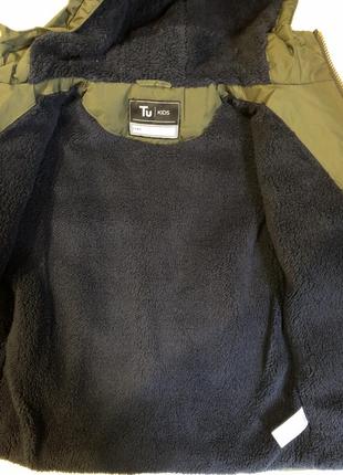 Куртка  на синтепоне утепленная плюшем2 фото