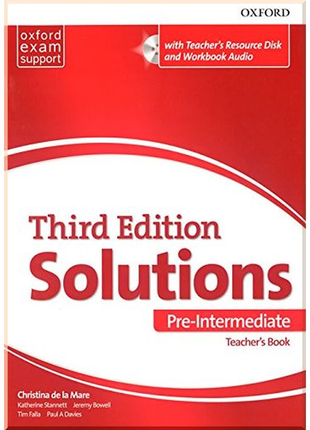 Книга для вчителя solutions pre-intermediate teacher's book