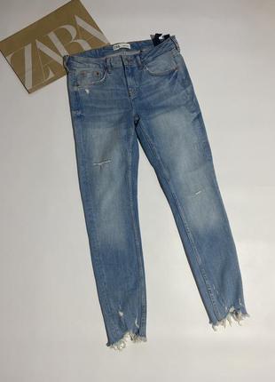 Джинсы в утяжеление слим zara