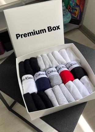 Подарочный набор premium box calvin klein (5 шт трусов + 18 пар носков)