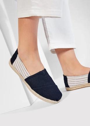 Toms еспадрильї alpargata rope, туфлі, сліпони, мокасини томс, оригінал