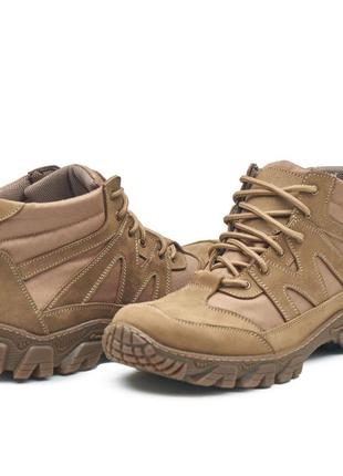 Тактичні весняні черевики койот, військове взуття 39-46рр, тактические военные ботинки демисезонные с натуральной кожи3 фото