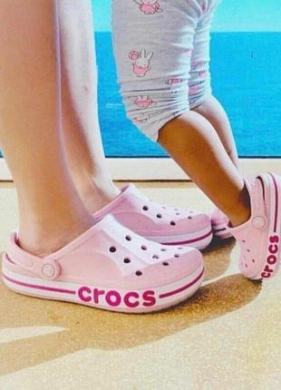 Крокс баябенд клог пудрові crocs bayaband clog ballerina pink/candy pink5 фото