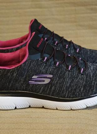 Стильные легкие серые меланжевые кроссовки skechers summits-quick getaway sneaway 37 р.1 фото