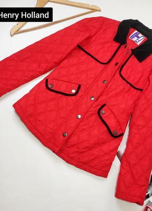 Куртка женская стеганая красного цвета от бренда henry holland xs