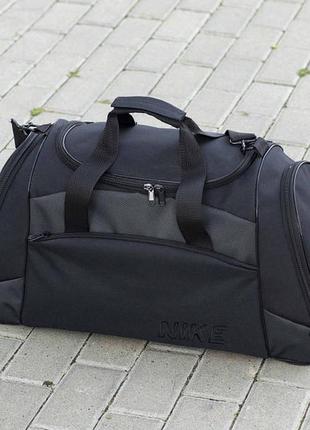 Мужская дорожная спортивная сумка nike djet большая черного цвета для путешествий и тренировок на 55