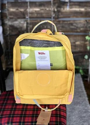 Рюкзак fjallraven kanken yellow купить фьялравен канкен желтый2 фото